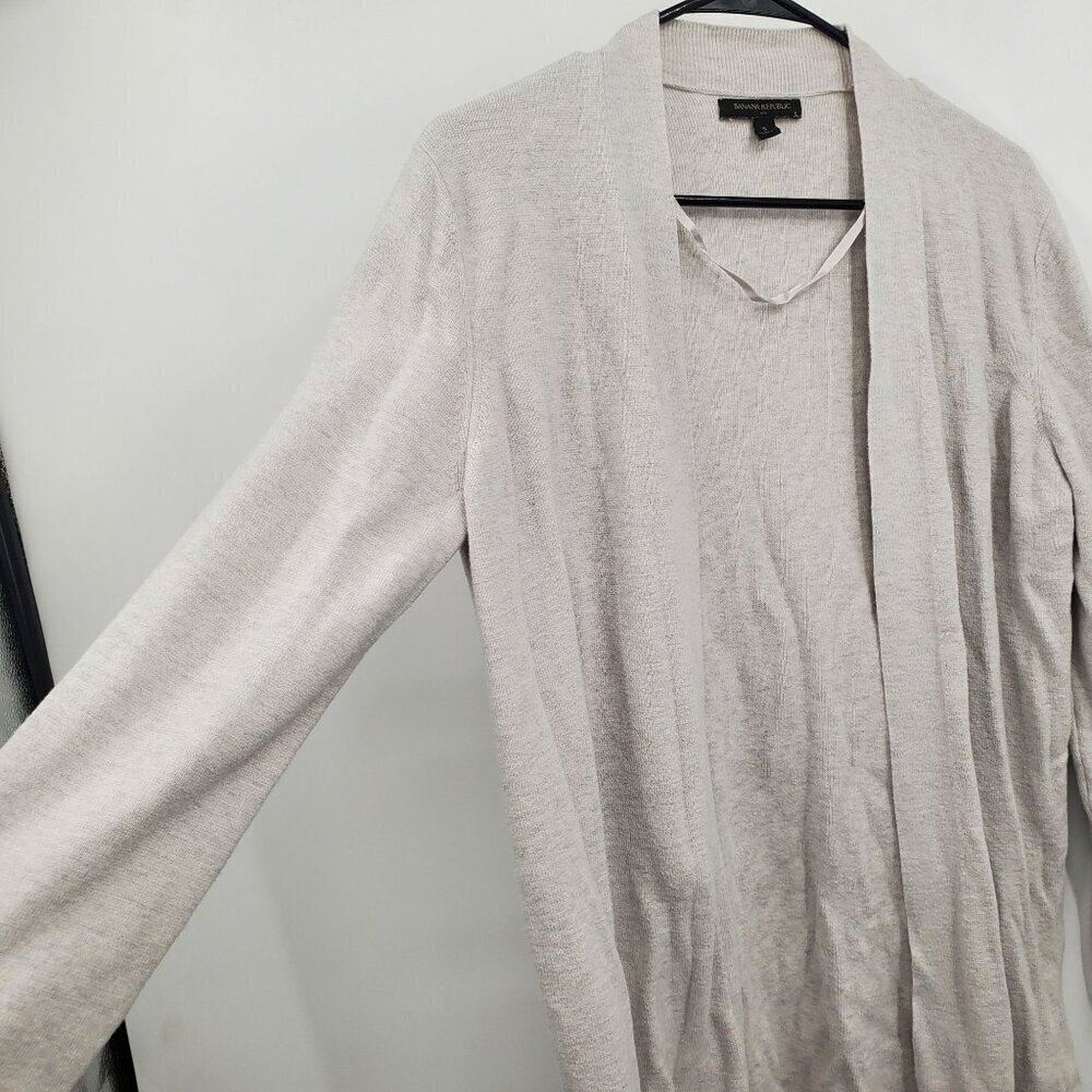 Banana Republic Open Drape Long Sleeve Cardigan Women Size Small Petite - Picture 2 of 11